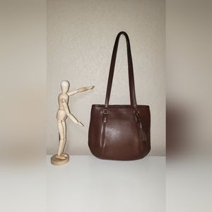 Vintage Coach Mahogany Medium Framed Pouch 9996